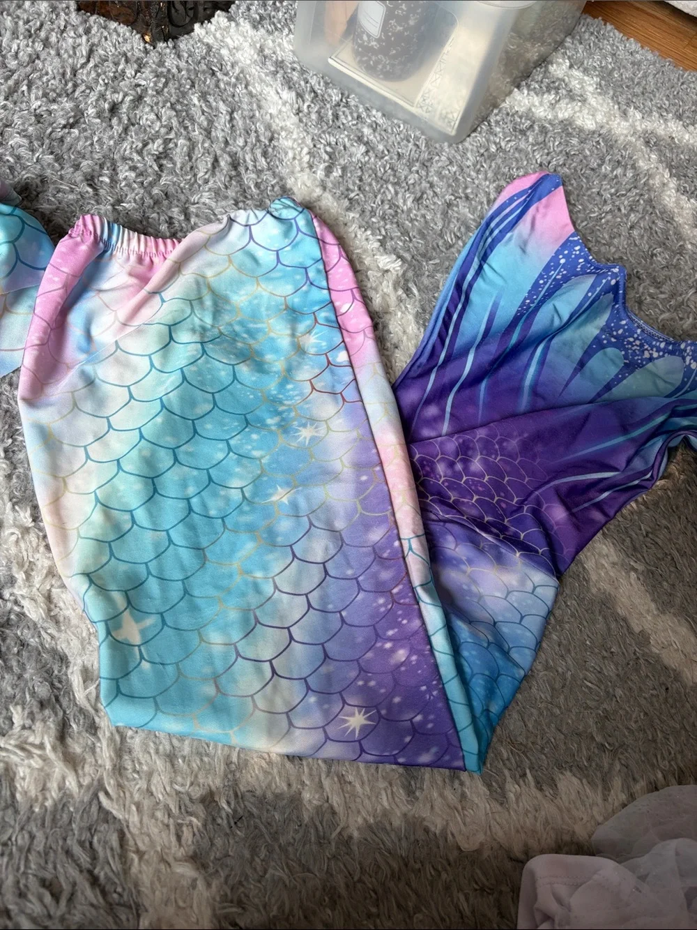 Girls Mermaid Bathing Suit & Tail - 4T